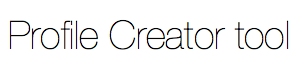 Profile Creator Form